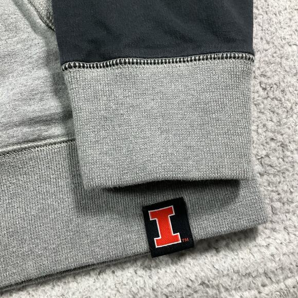 Fighting Illini Hoodie Mens L Nike Sweatshirt Illinois Swoosh NCAA Team Issued - Picture 6 of 16